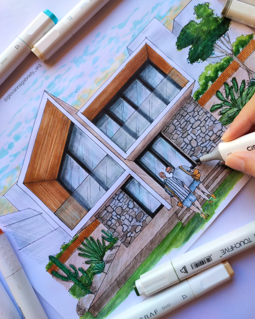 Desenhos tradicionais a mão